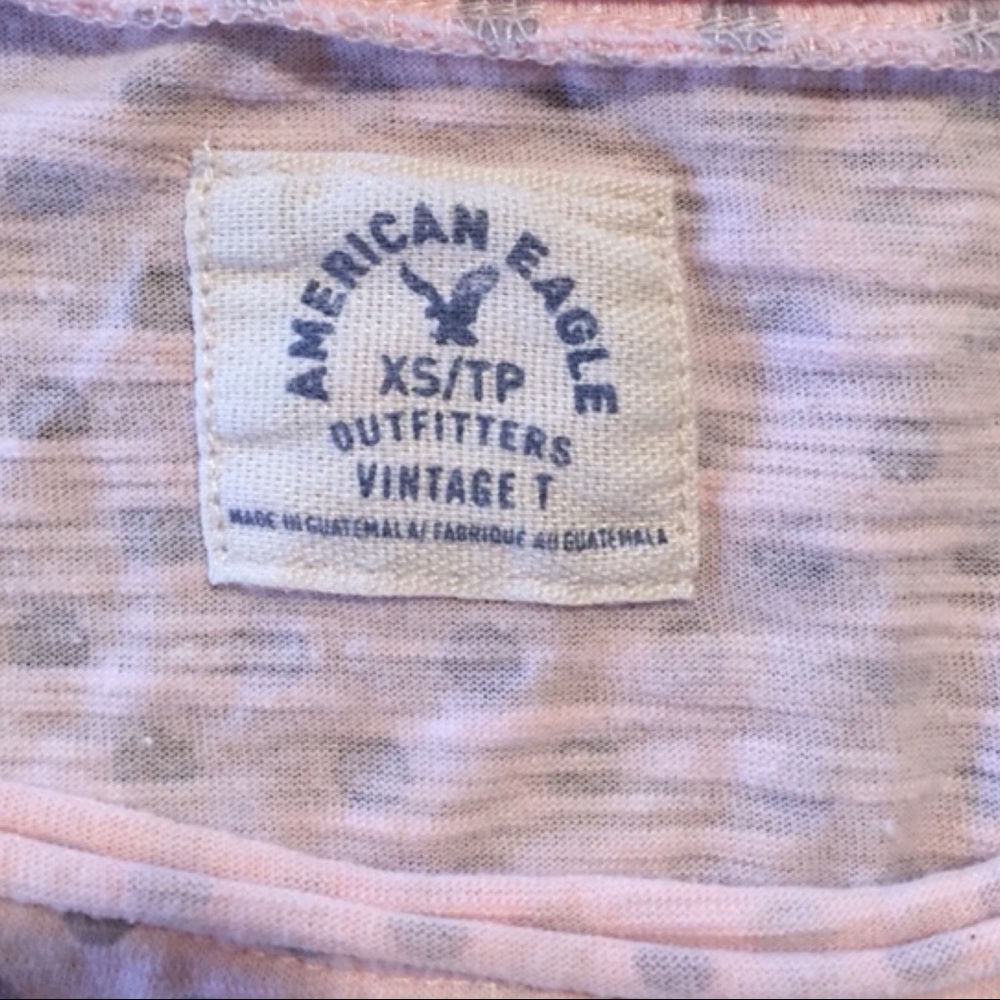 American Eagle Vintage T Polka Dot Crop Top - Picture 4 of 5